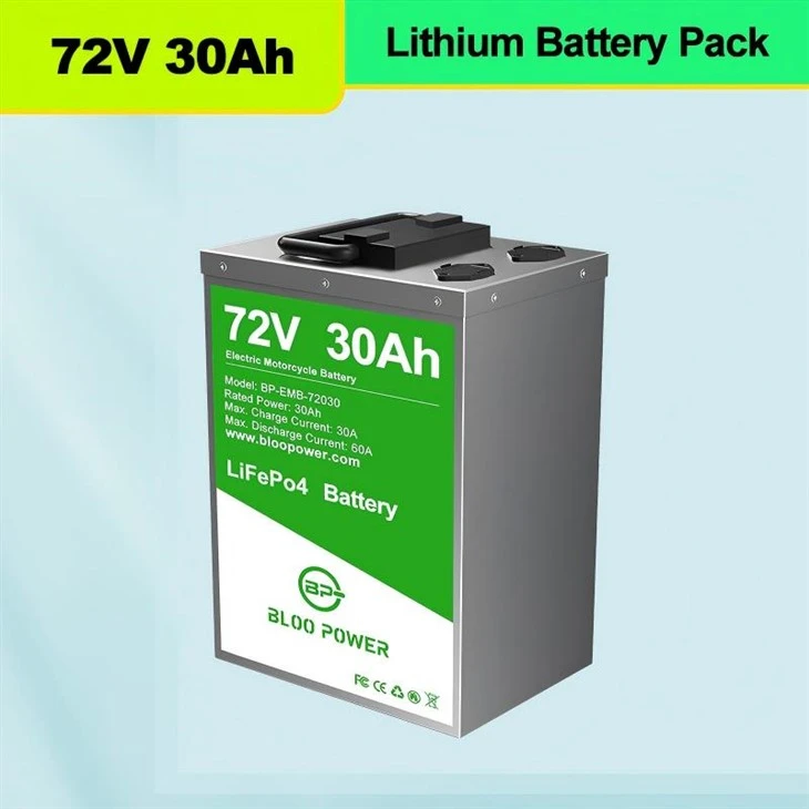 Advanced Electric Motorcycle 72v 30Ah LiFePO4 Battery Pack