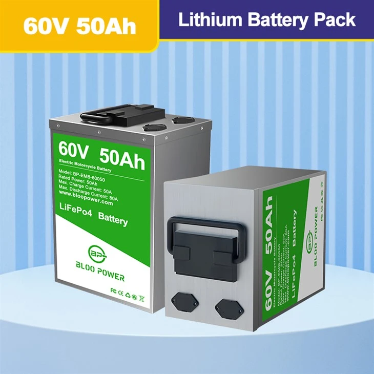 Large Capacity 60V 50Ah Lithium Ion Storage Battery Pack
